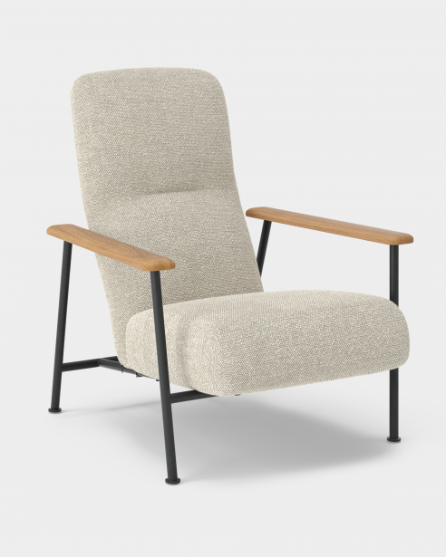 Jump Easy Chair – Oiled Oak  – Sahco Safire 0007