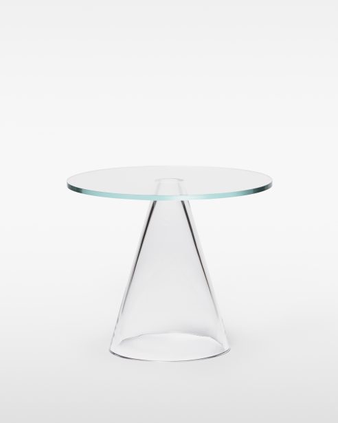 Sander Table – Round, D 480, H 400 – Clear – Glass