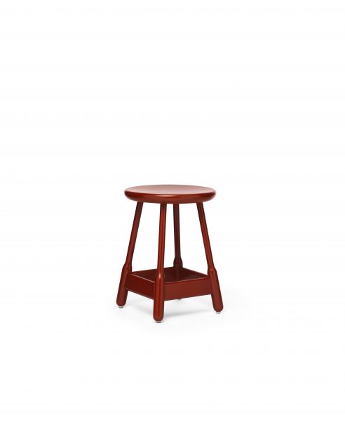 albert stool red painted beech(high)