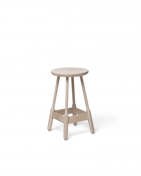 albert bar stool white oiled oak(high)