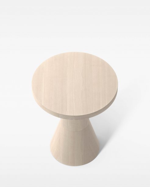 DRAFT SIDE TABLE H480 natural beech