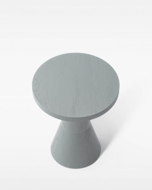 DRAFT SIDE TABLE h480 GREY STAINED ASH