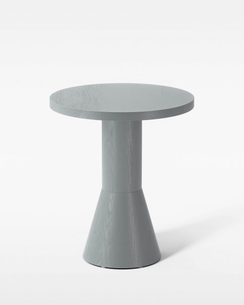DRAFT SIDE TABLE h580 GREY STAINED ASH