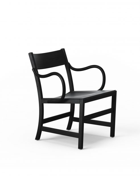 waiter xl easy chair BLACK STAINED BEECH