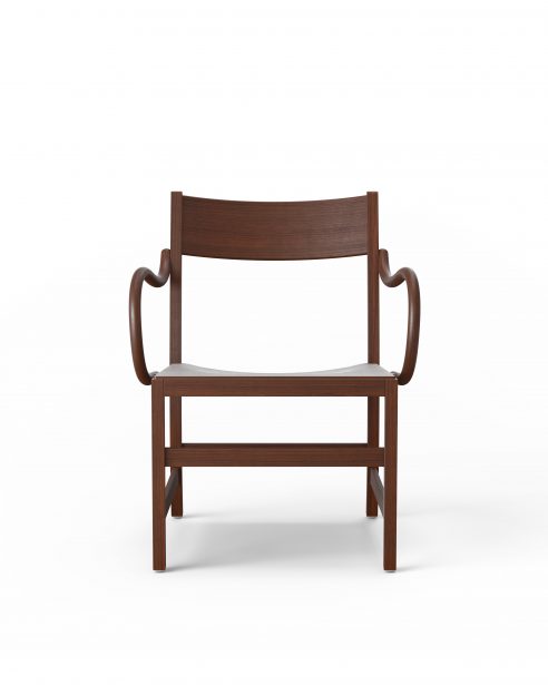 waiter xl easy chair WALNUT STAINED BEECH