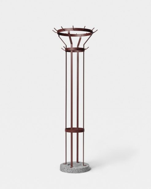 MARCEL COAT STAND – WINE RED
